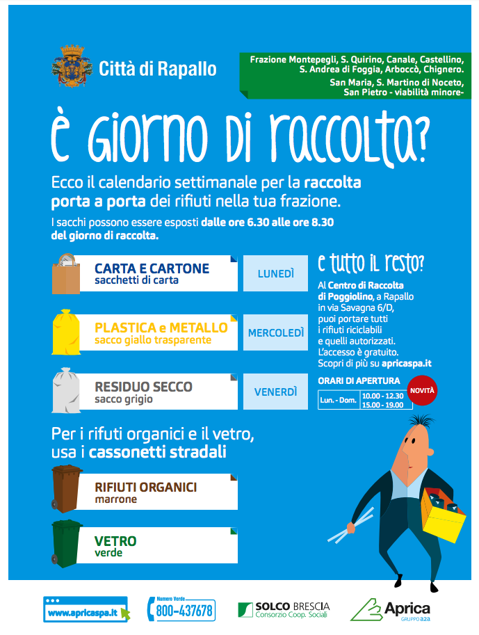 calendario PaP frazioni collinari